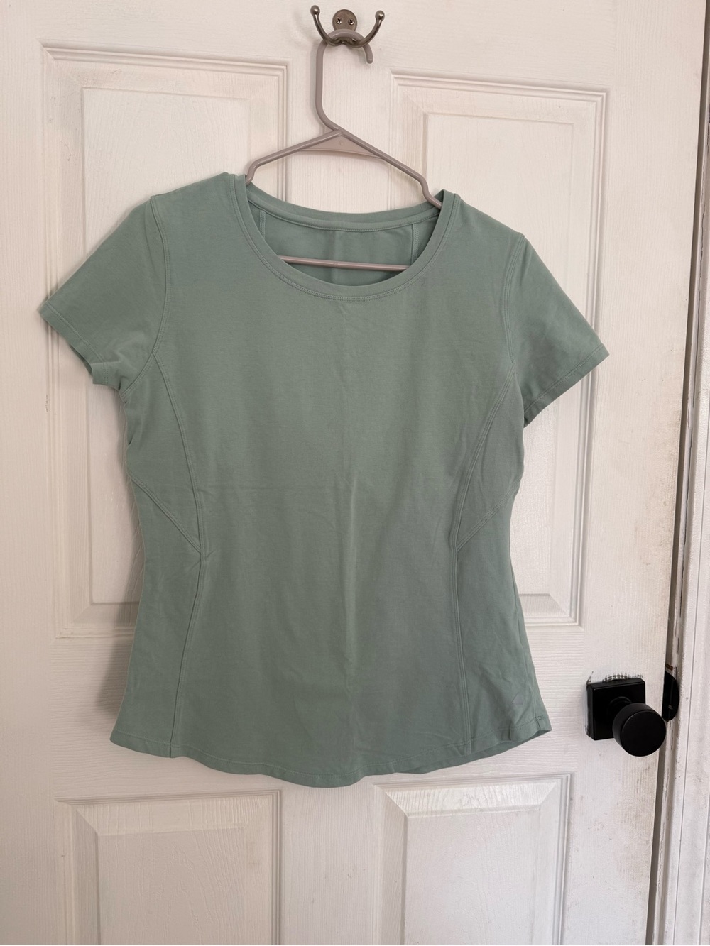 Vintage Balance Athletica L Sage Green Fitted Tee